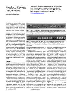 AudioXpress Review By G Galo. (pdf format 450K)