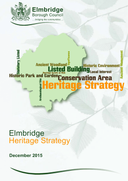 Heritage Strategy 2015 - Elmbridge Borough Council