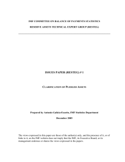 Clarification of Pledged Assets