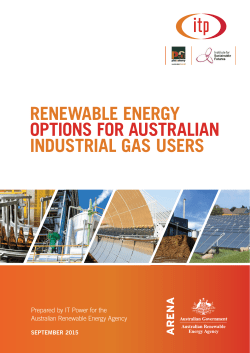 ITP Alternatives for Industry Gas