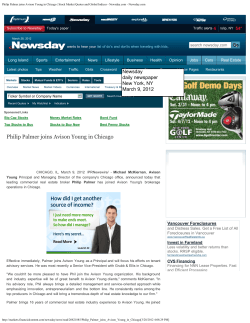 Philip Palmer joins Avison Young in Chicago | Stock Market Quotes