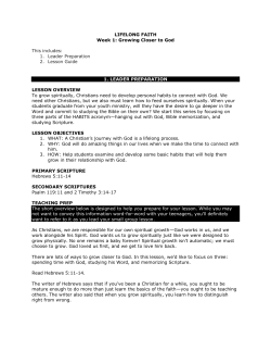 lifelong faith - Mt. Bethel United Methodist Church