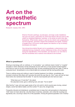 Art on the synesthetic spectrum - The New Zealand Portrait Gallery