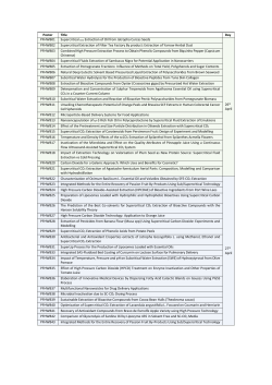 Poster Title Day PFHWB01 Supercritical CO2