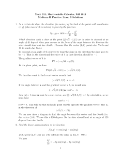 Exam 2 Practice 2 Solutions