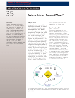 Preterm Labour: Tsunami Waves?