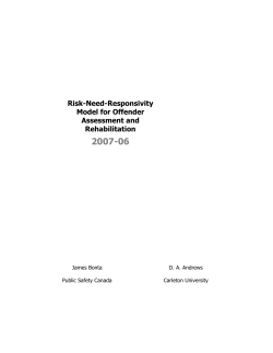 Risk-need-responsivity model