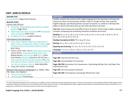 UNIT: AMELIA BEDELIA - louisianabelieves.com