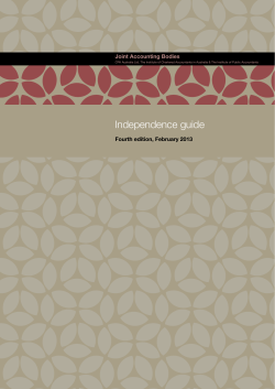 Independence guide - Institute of Public Accountants