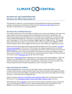 Sea level rise and coastal flood risk: Summary for