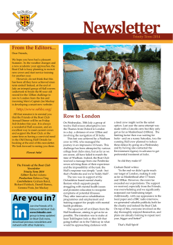 Newsletter - St Edmund Hall