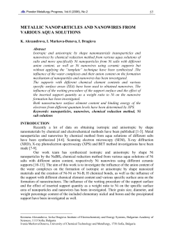 metallic nanoparticles and nanowires from various aqua solutions