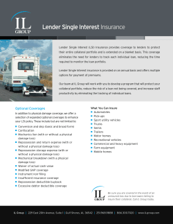 Lender Single Interest Insurance