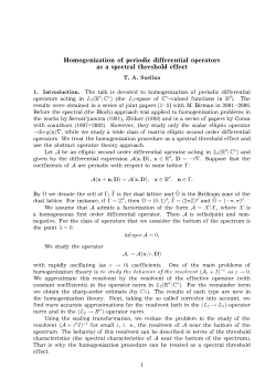 Homogenization of periodic differential operators as a spectral