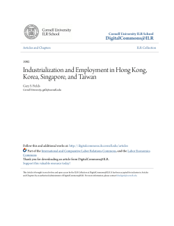 Industrialization and Employment in Hong Kong, Korea, Singapore