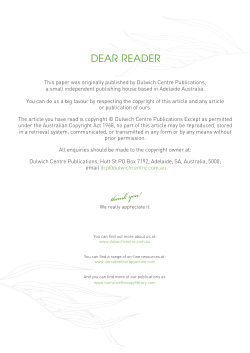 Community therapy: A participatory response to psychic misery