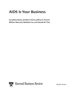 AIDS Is Your Business