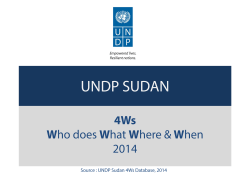 undp sudan - UNDP in Sudan