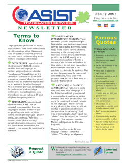 Terms to Know Famous Quotes - ASIST Translation Services