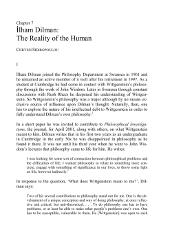 İlham Dilman: The Reality of the Human
