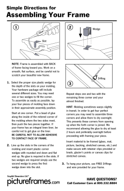 Assembling Your Frame