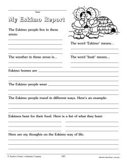 MMyyy EEssskkkiiimmmooo RReeepppooorrrtt