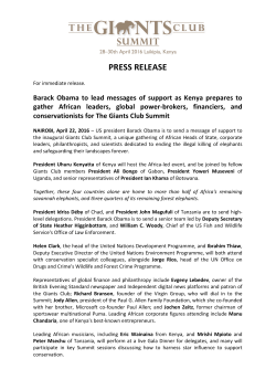Giants Club Summit Press Release 22nd April
