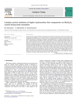 Catalytic partial oxidation of higher hydrocarbon fuel - KIT