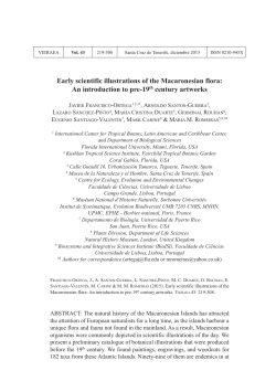Early scientific illustrations of the Macaronesian flora: An