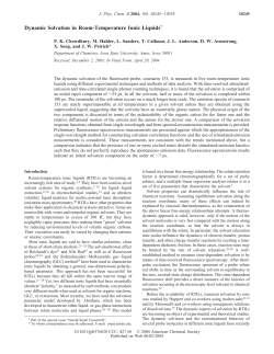 Dynamic Solvation in Room-Temperature Ionic