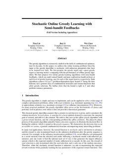 Stochastic Online Greedy Learning with Semi-bandit