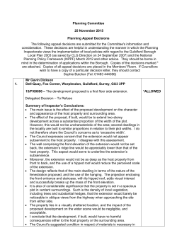 Planning appeal decisions PDF 216 KB