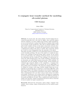 A conjugate heat transfer method for modeling oil