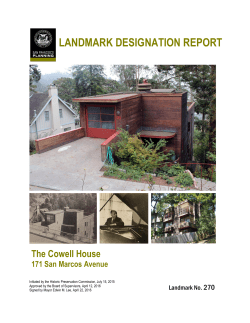 landmark designation report - Index of