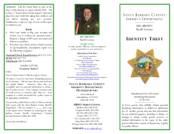 Identity Theft.pub - Santa Barbara County sheriff`s