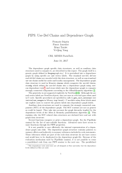 PIPS: Use-Def Chains and Dependence Graph