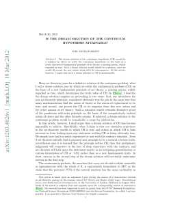 Is the dream solution to the continuum hypothesis attainable?