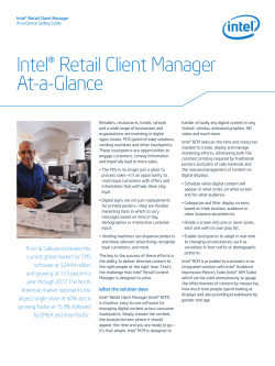 Intel&reg; Retail Client Manager At-a