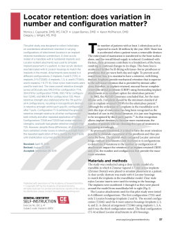 Locator retention: does variation in number and configuration matter?