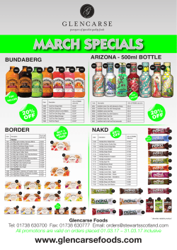 march specials - Glencarse Foods