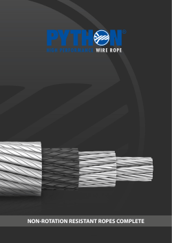 NON-ROTATION RESISTANT ROPES COMPLETE - WDI