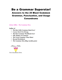 Be a Grammar Superstar!