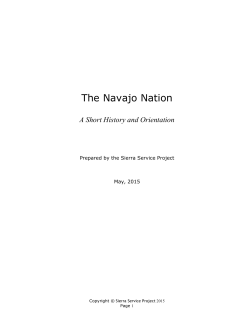 The Navajo Nation - Sierra Service Project