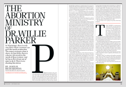 The Abortion Ministry of Dr. Willie Parker