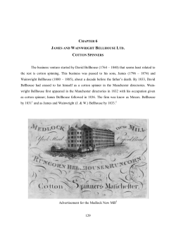 Chapter 6 James and Wainwright Bellhouse