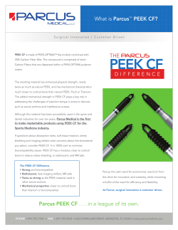PEEK CF PEEK CF - Parcus Medical