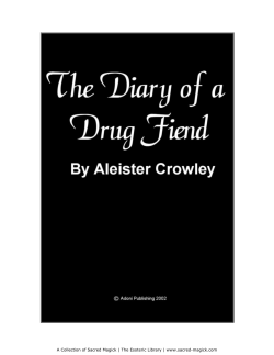The Diary of a Drug Fiend Sample Version
