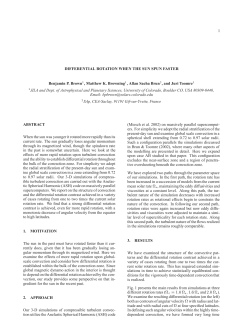 Differential Rotation When the Sun Spun Faster
