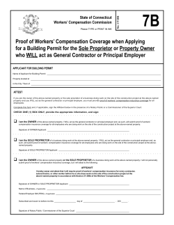 Form 7B - State of Connecticut Workers` Compensation Commission
