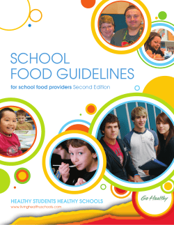 School Food Guidelines - Department of Education